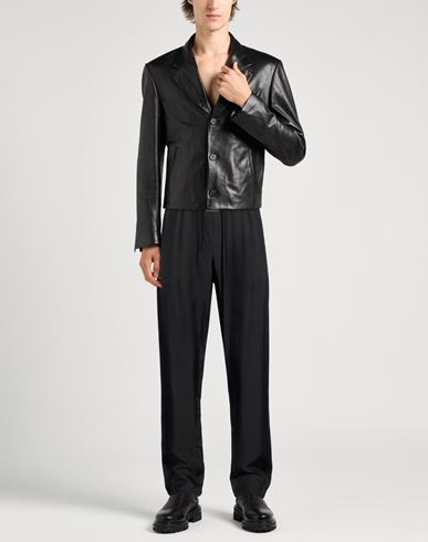 Man Pants Black Size M Viscose, Silk