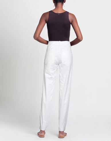 Woman Pants Ivory Size S Cotton