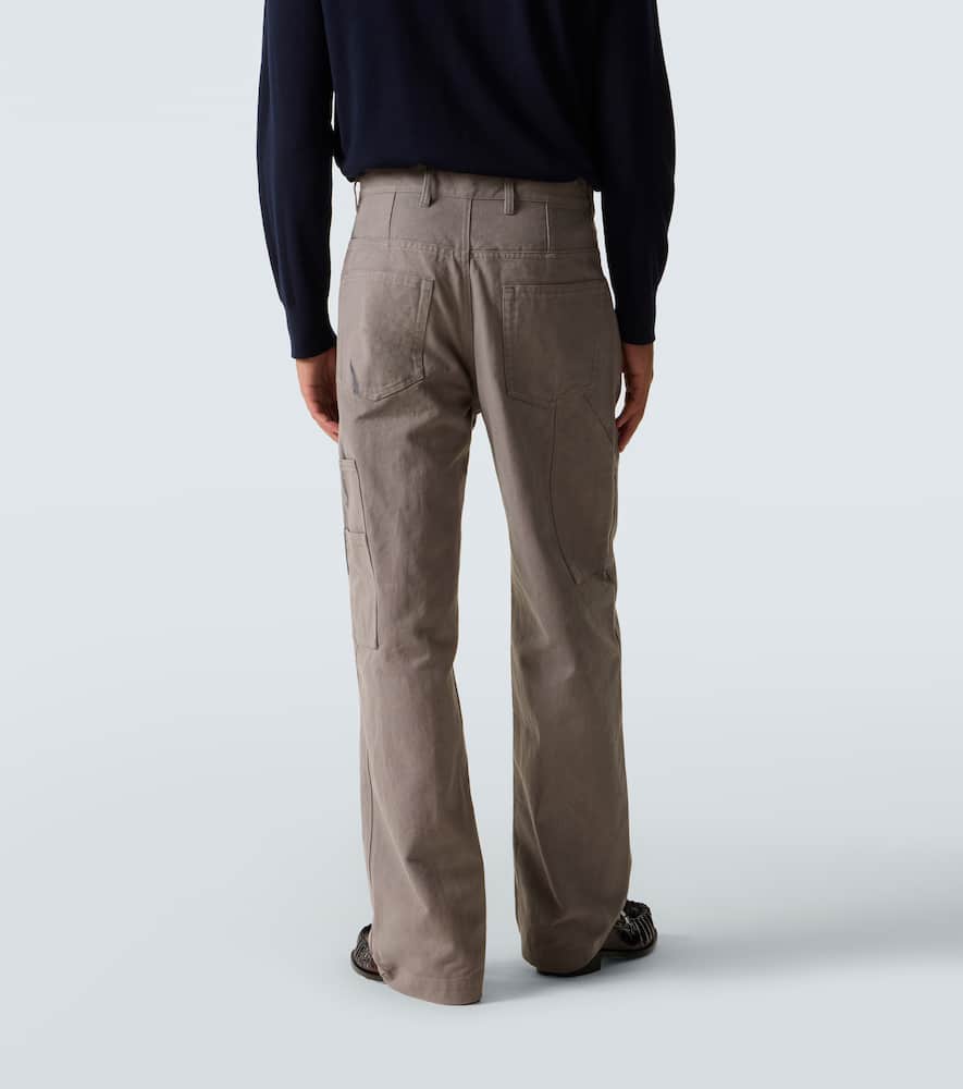 Printed cotton chinos