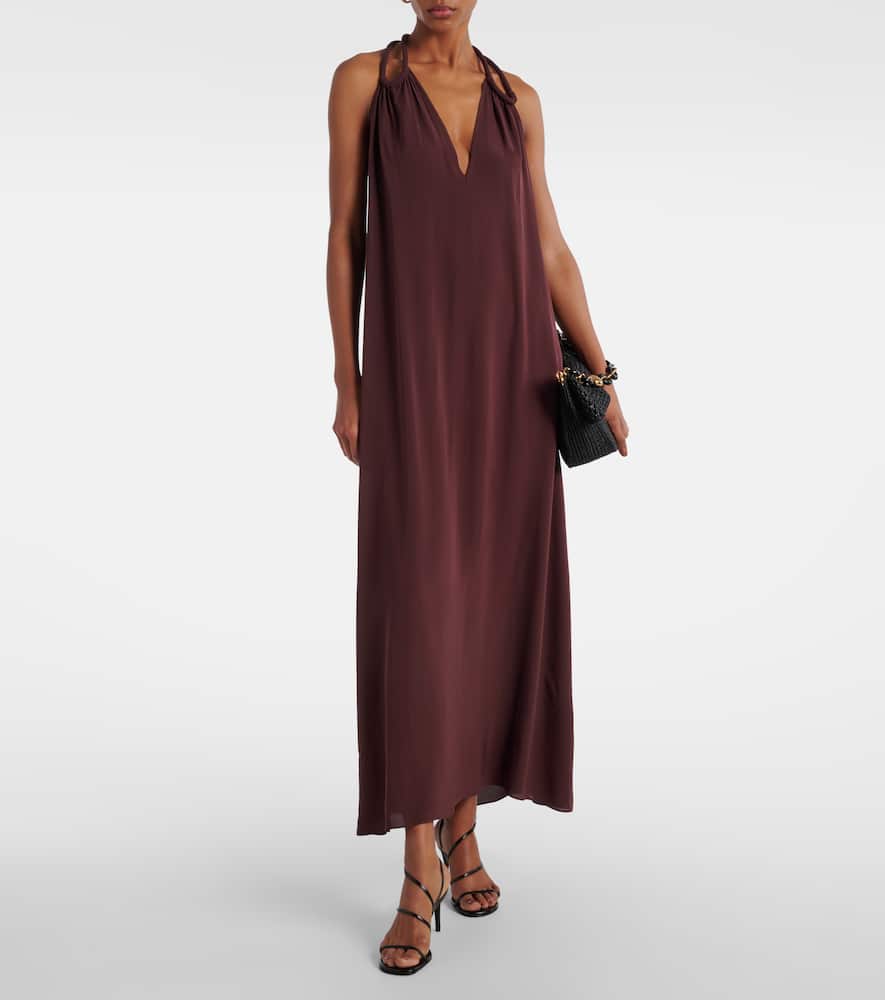 Satin maxi dress