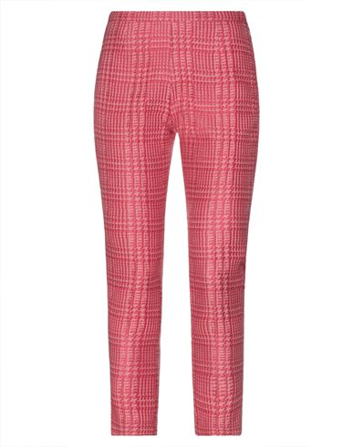 Rossopuro Woman Pants Coral Size L Acetate, Cotton, Polyester, Polyamide