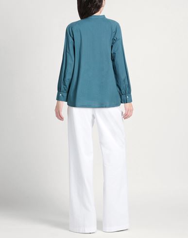 Woman Top Deep teal Size 10 Cotton