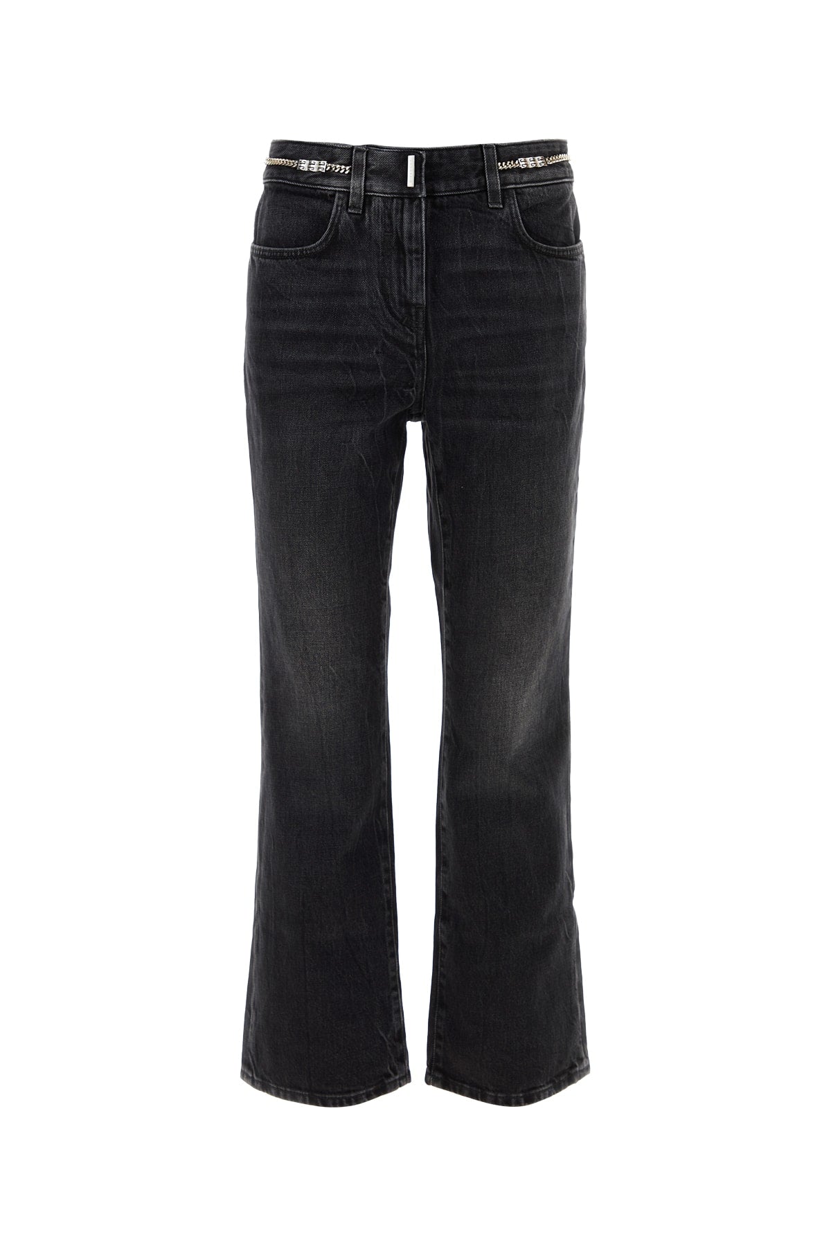High-Rise Black Denim Jean — Black