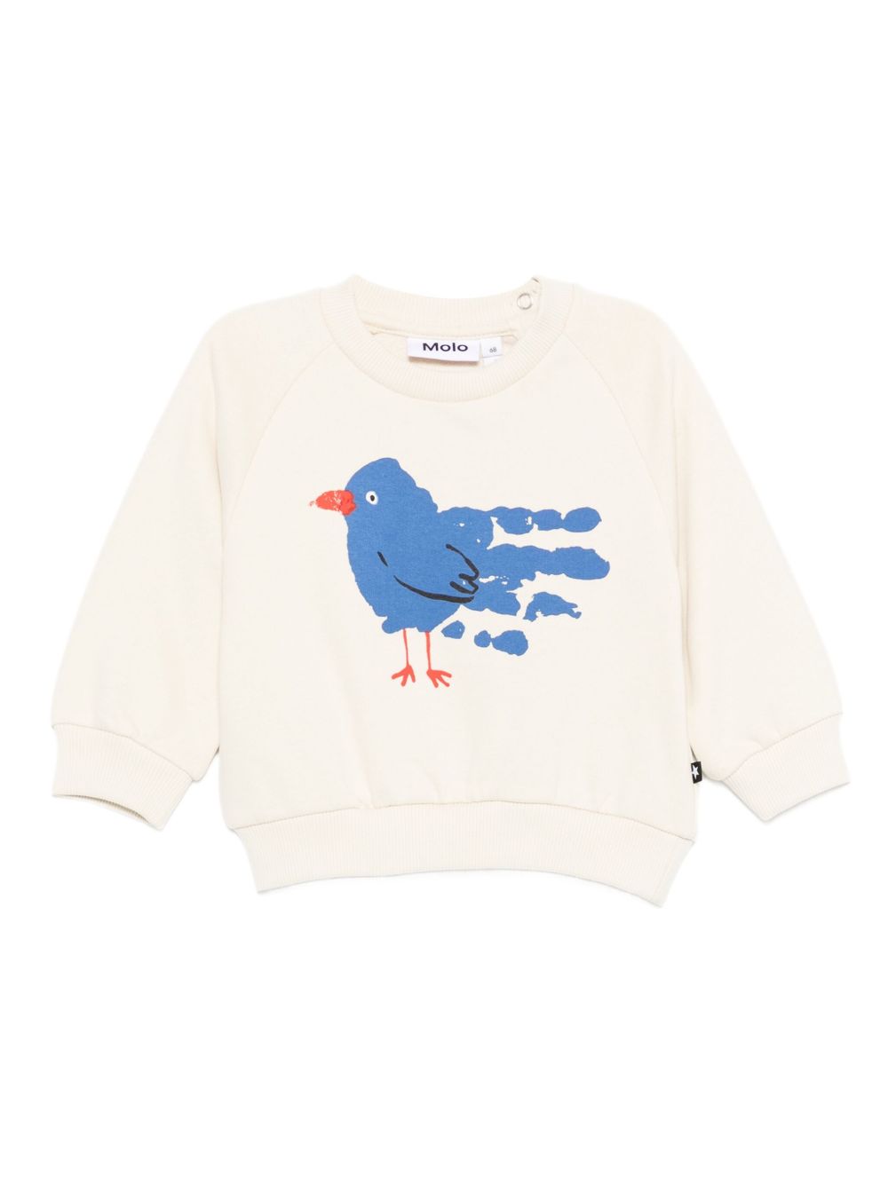 Bird-print sweatshirt - Neutrals
