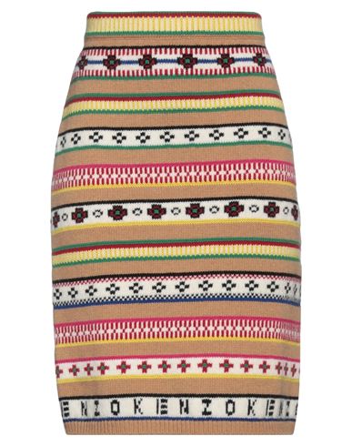 Woman Midi skirt Camel