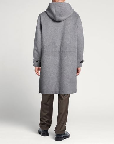 Man Coat Grey Size 42 Virgin Wool, Polyester, Cotton
