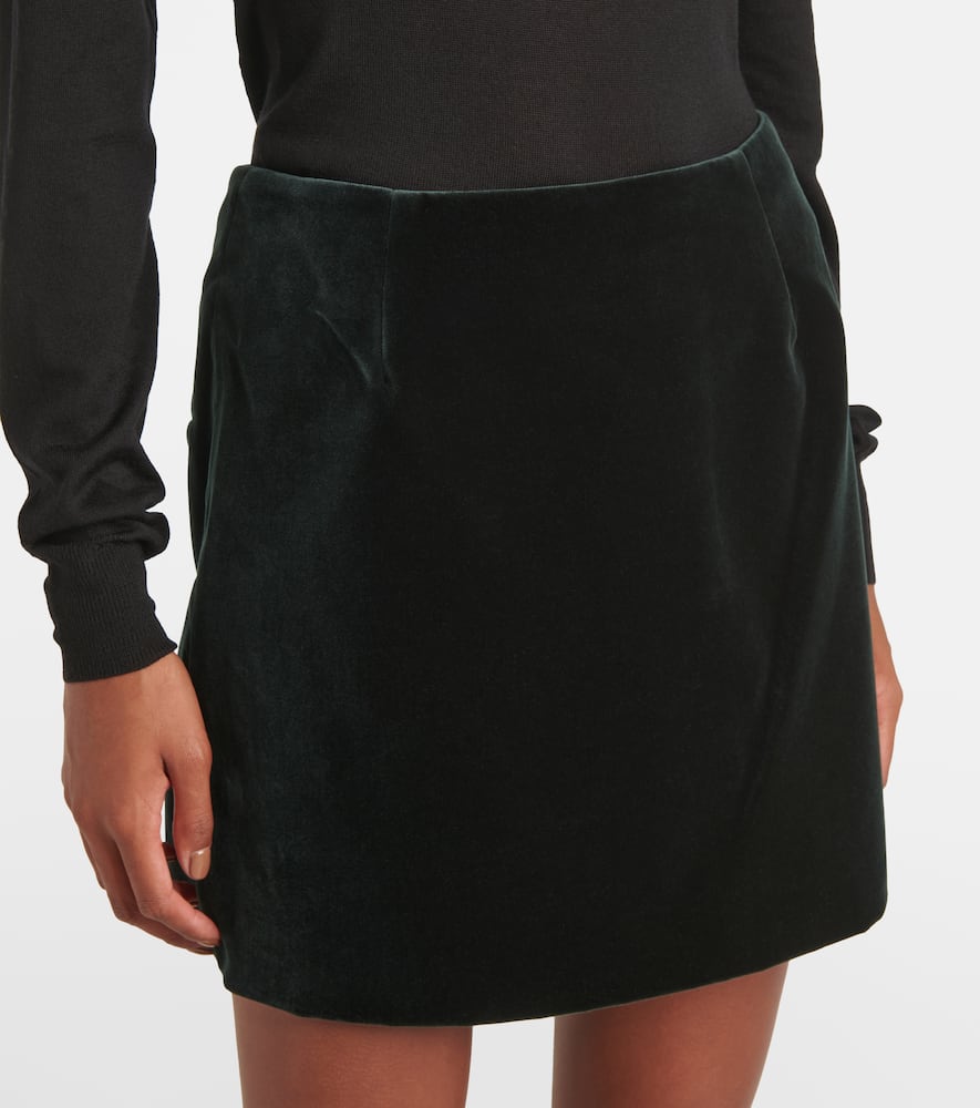 Blazé Milano Jealousy cotton velvet miniskirt