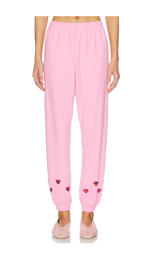 BEACH RIOT Georgie Sweatpants in Pink. L. Also in M, S