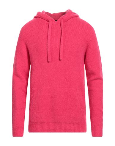 Man Sweater Fuchsia Size 44 Cotton, Nylon, Viscose