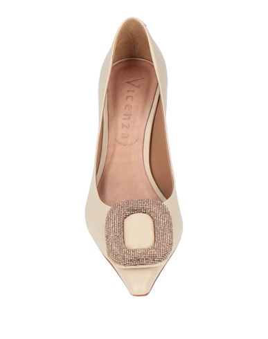 ) Woman Pumps Cream Size 10 Calfskin
