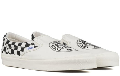 John Van Hammersveld x OG Classic Slip-On LX 'Checker - Marshmallow Black'