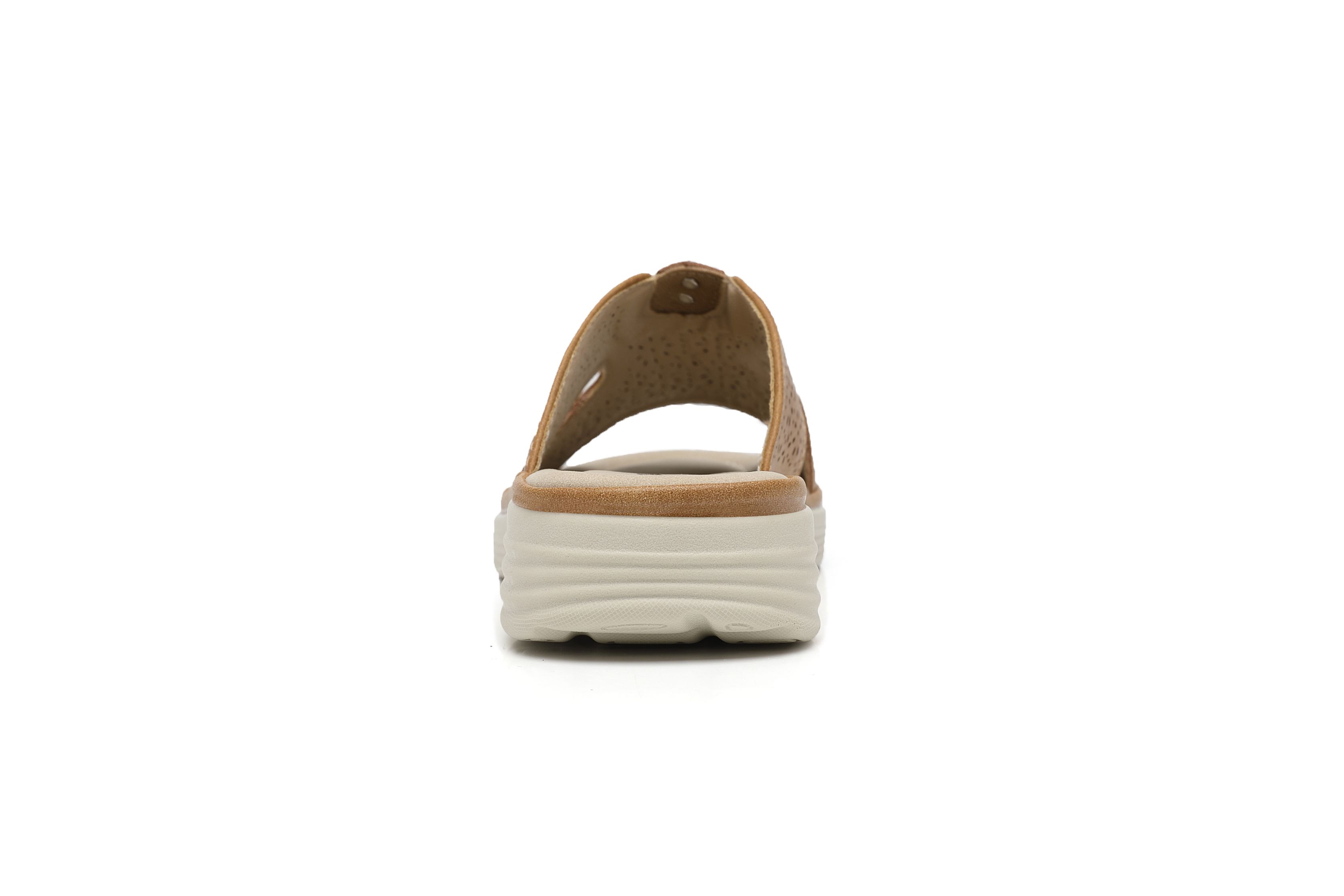 Ivachy Cushioned Cut Out Mule Lightweight Slide Sandals In Came