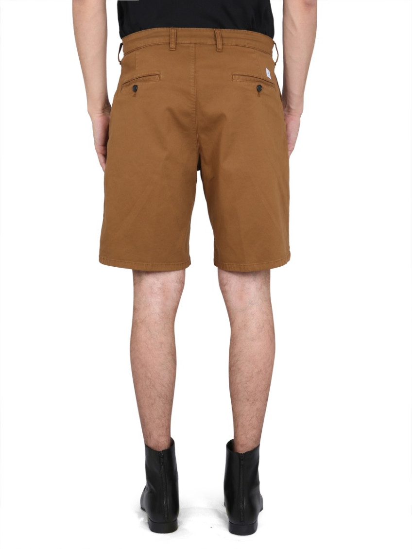 Brown Solid Shorts