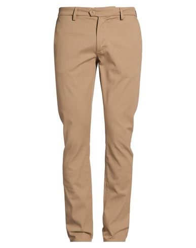 Man Pants Light brown Size 36 Cotton, Tencel, Elastane