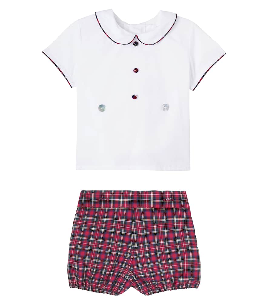Baby Pablo set of cotton blouse and shorts