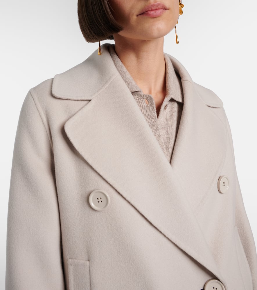Custodi double-breasted virgin wool coat