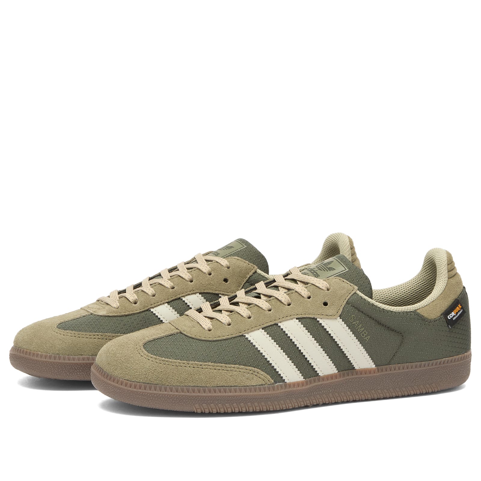 Men's Samba OG Sneaker in Shadow Olive/Putty Grey/Olive Strata