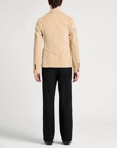 Man Blazer Sand Size 44 Cotton, Polyester