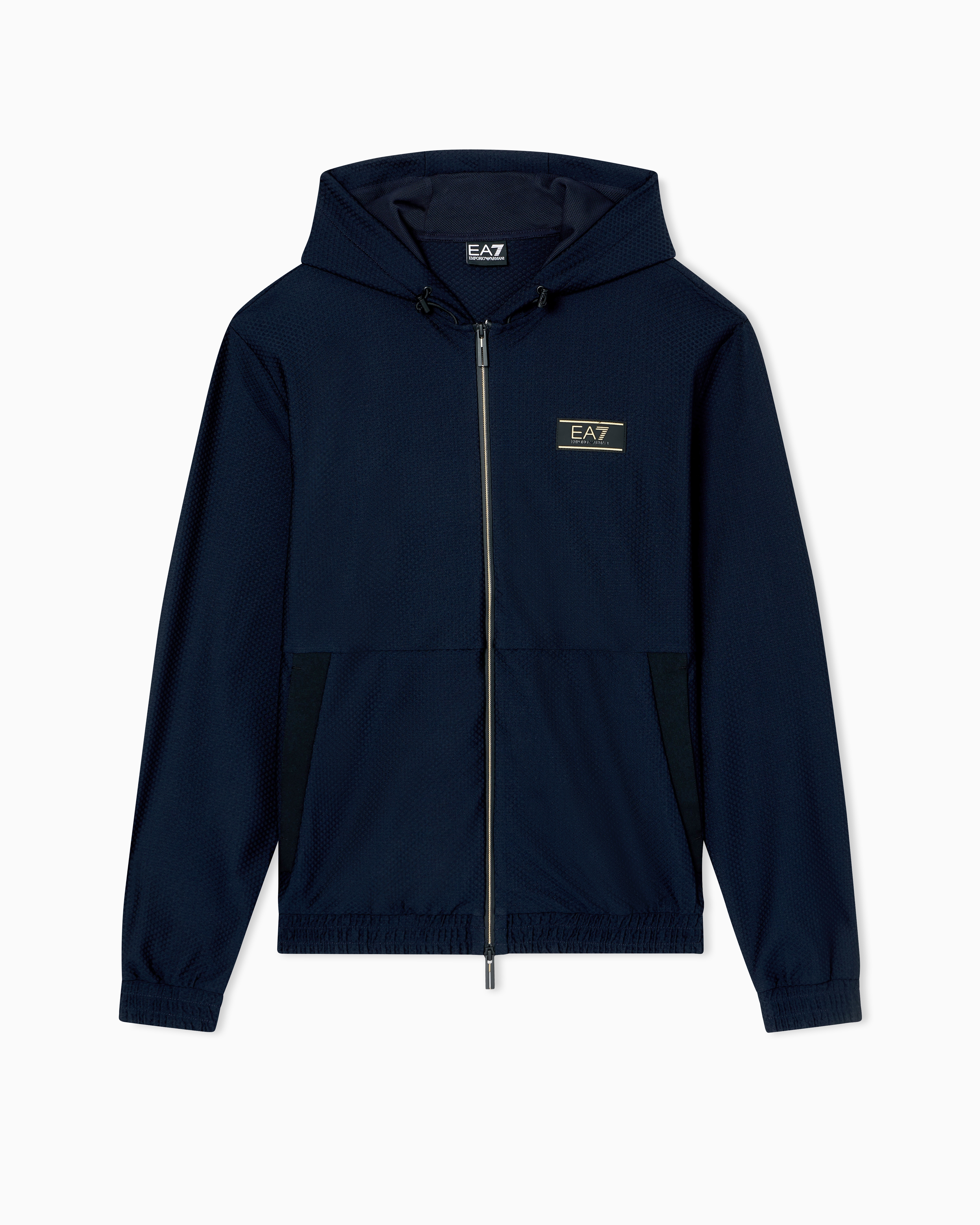 Premium Label technical fabric hooded sweatshirt