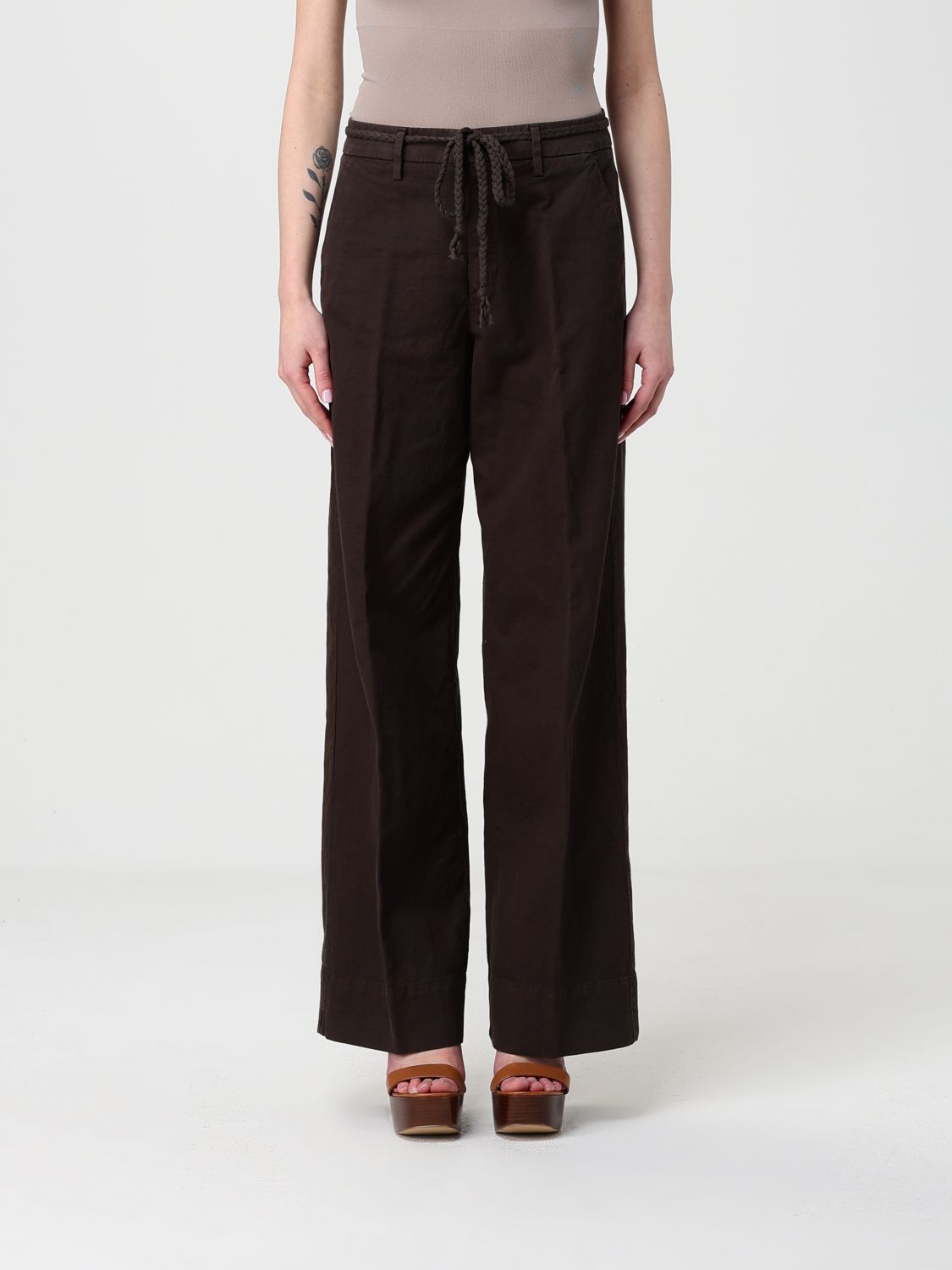 Pants Woman color Brown