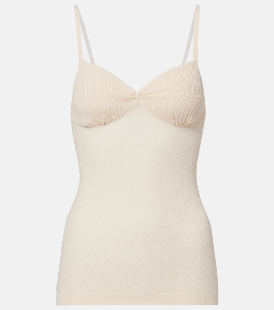 Cami cotton-blend top