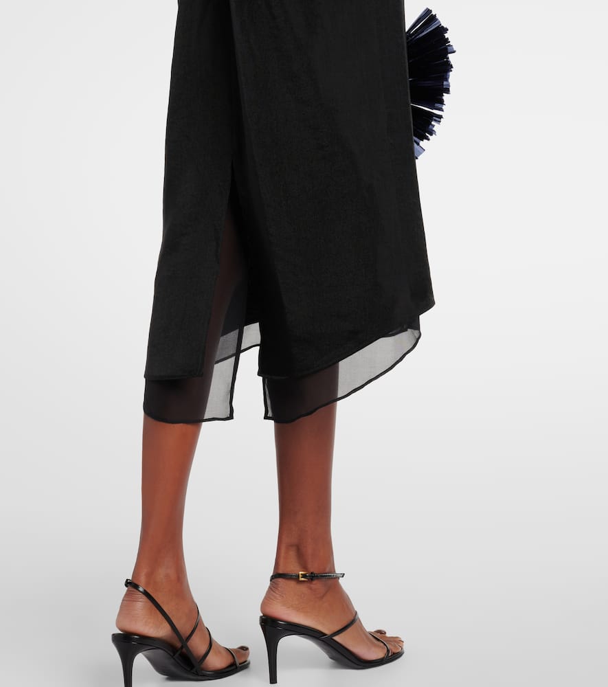 Embroidered maxi dress