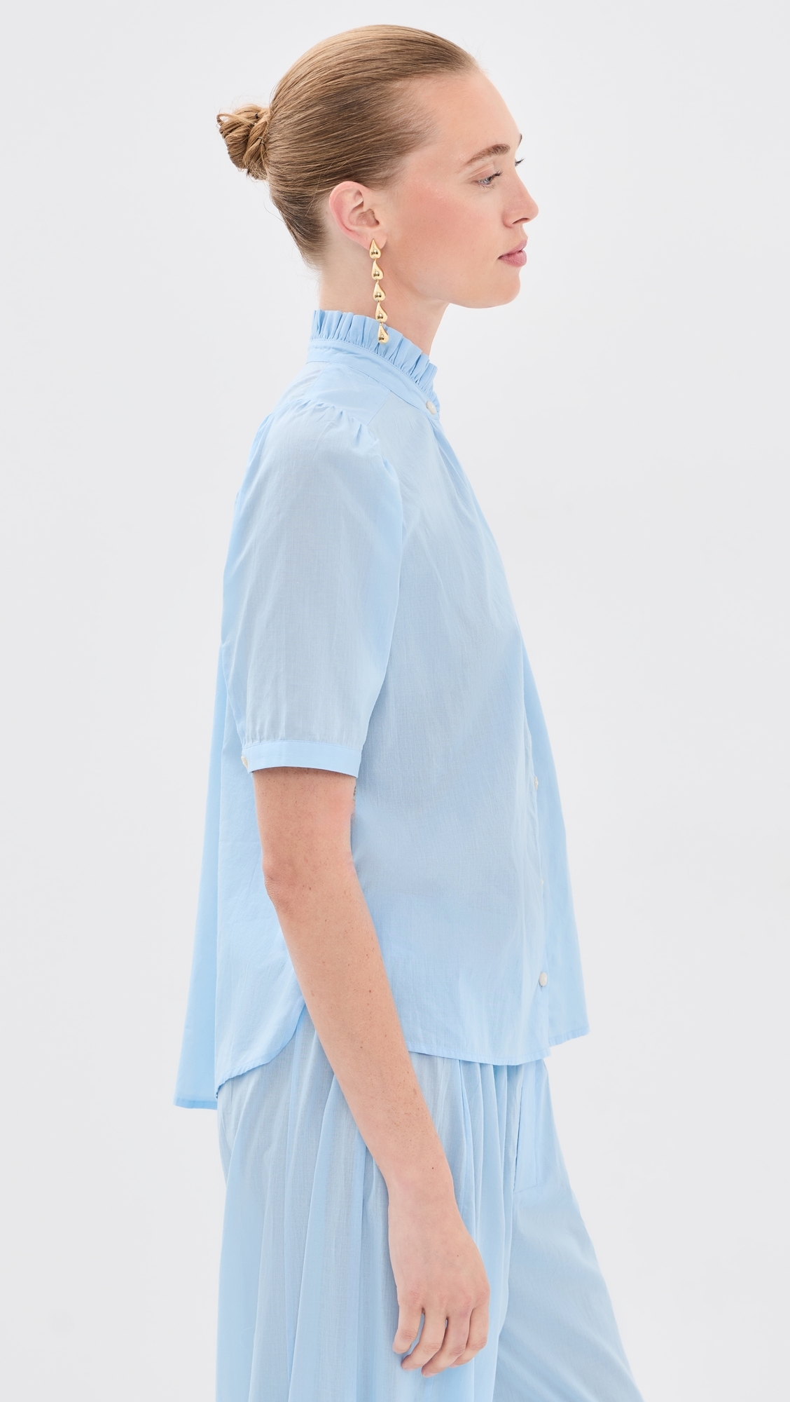 Winnie Button Down Shirt Light Blue
