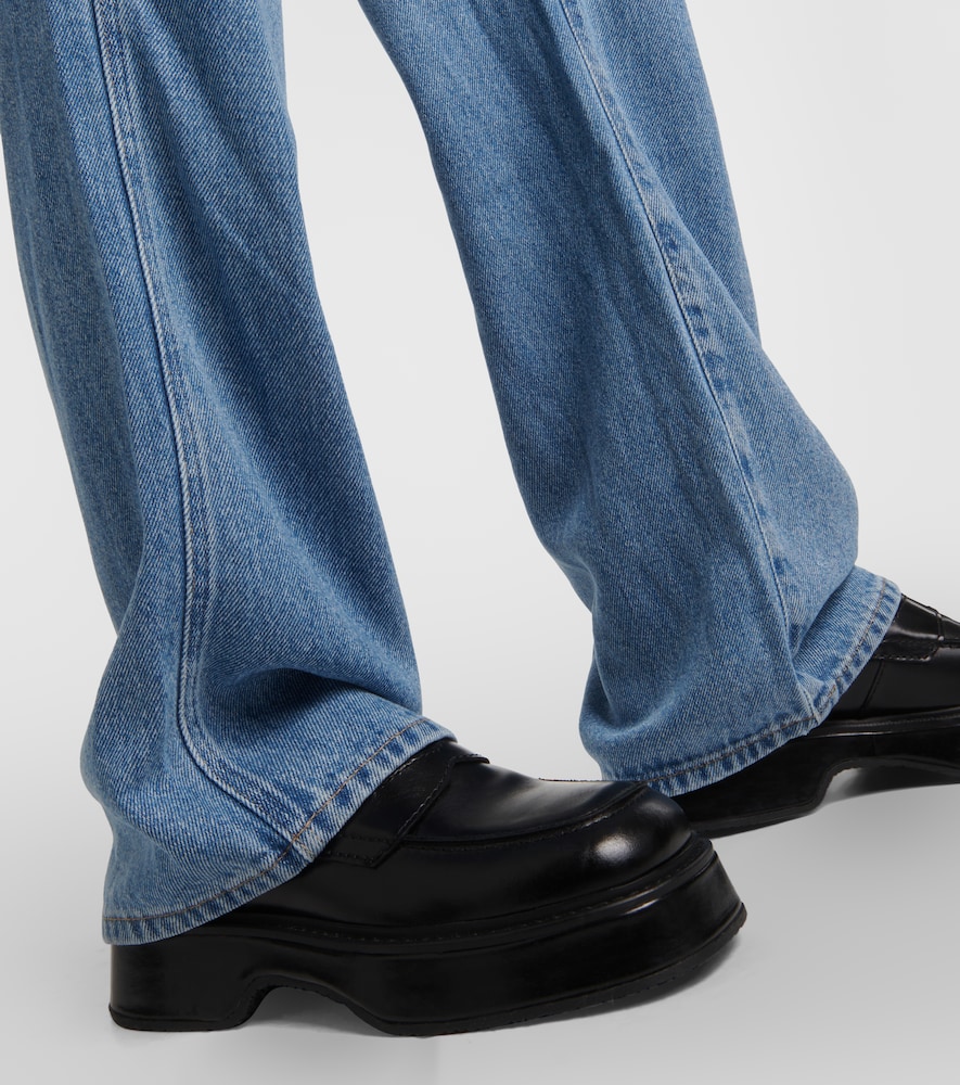 Tess high-rise straight jeans