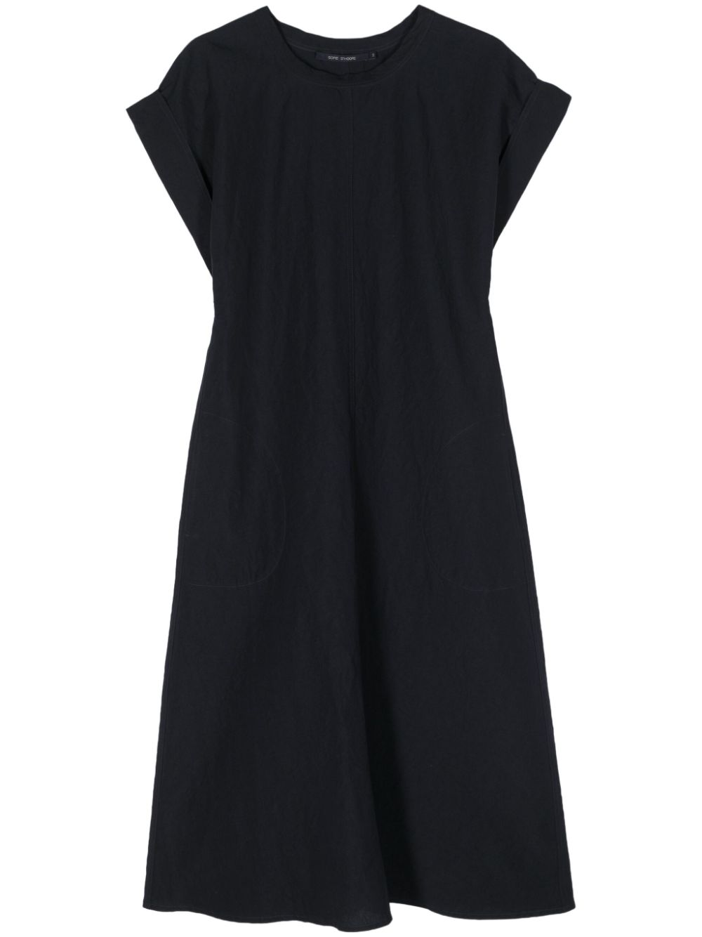 Ducie crinkled T-shirt dress - Blue