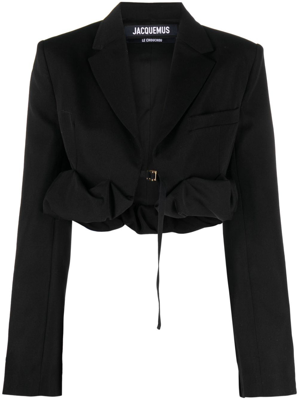La veste croissant cropped blazer - Black