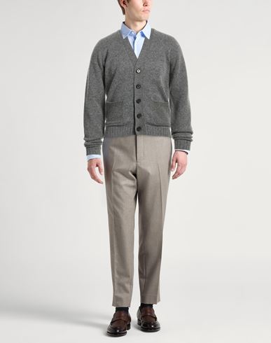Man Cardigan Grey Size 38 Lambswool