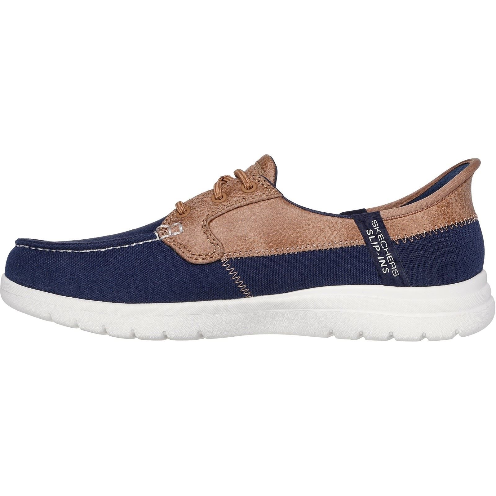 Skechers Palmilla Textile Women's Navy Boat Shoe