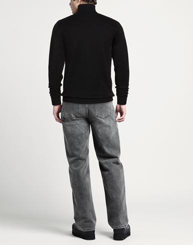Man Turtleneck Black Size S Viscose, Nylon