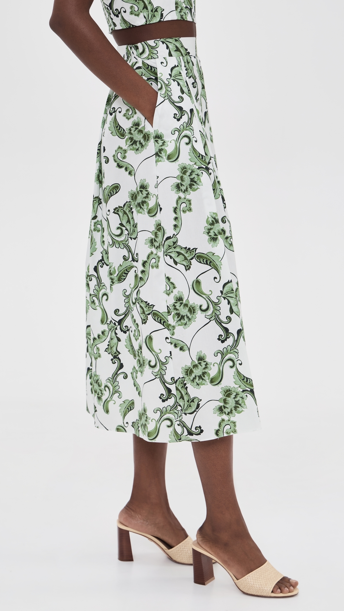 Aggie Skirt Garden Paisley