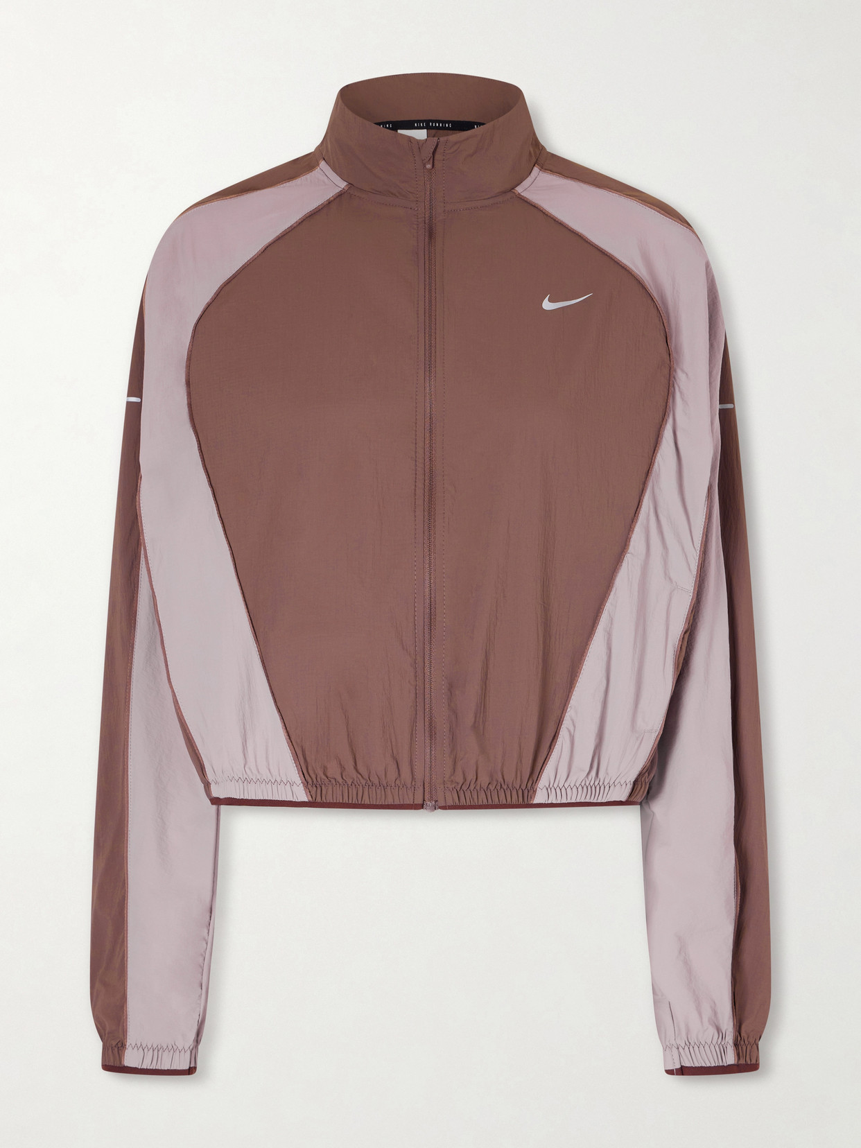 Swift Cropped Two-tone Shell Jacket - Purple