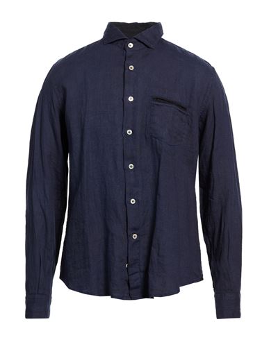 Platinum Man Shirt Navy Size XL Linen