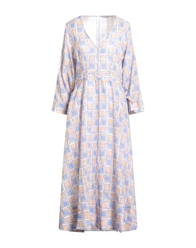 Woman Maxi dress Light blue Size 4 Cotton
