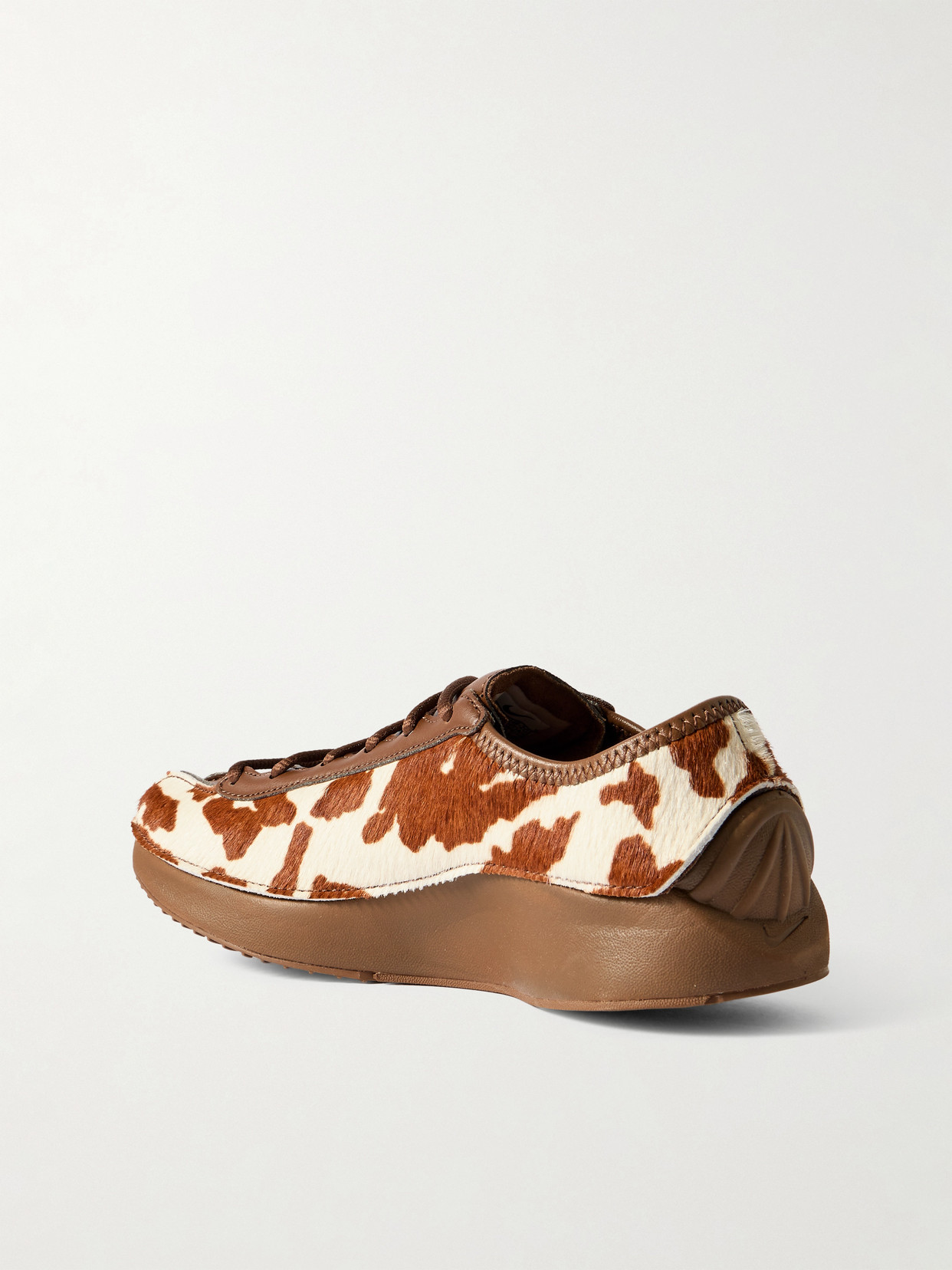 Air Superfly Lx Cow-print Calf Hair And Leather Sneakers - Animal print