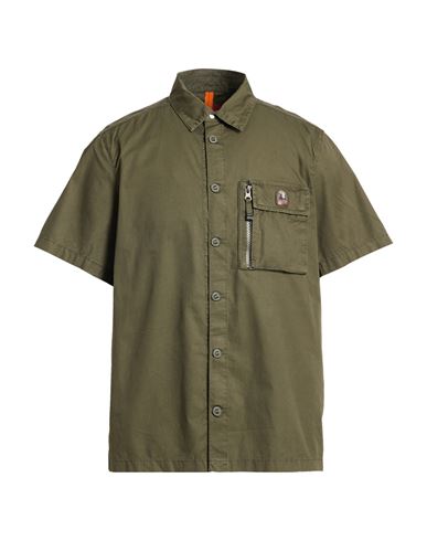 Man Shirt Military green Size M Cotton
