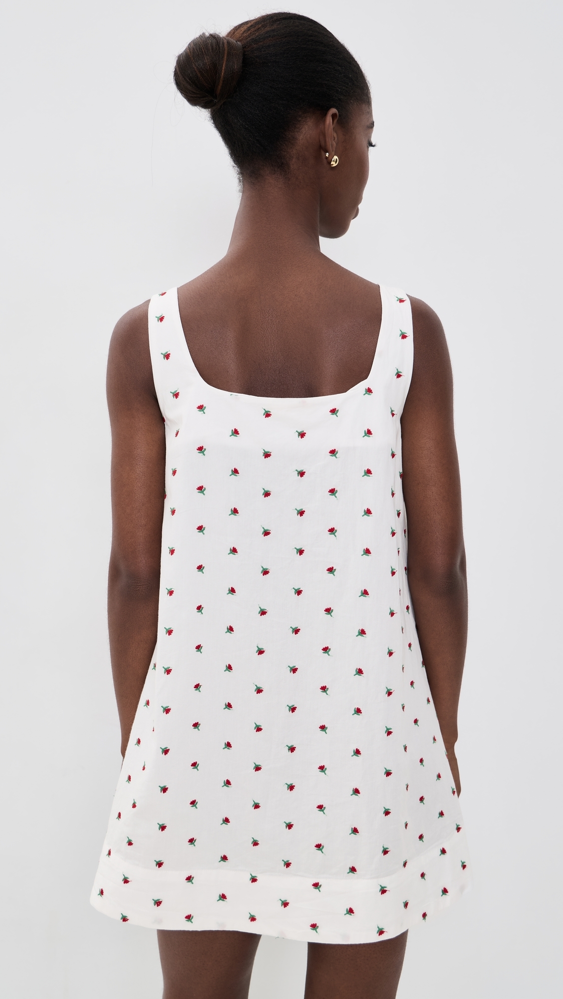 The Clara Mini Dress White Petite Flower
