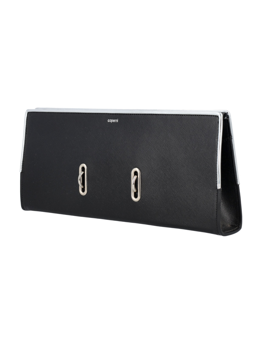 Black Binder clutch