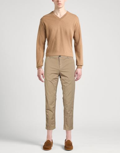 Man Pants Khaki Size 30 Cotton, Elastane