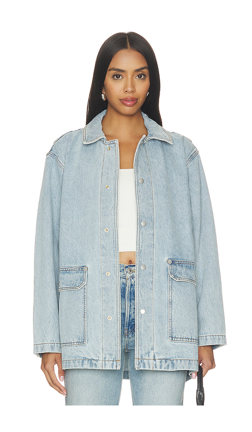 Still Here Barn Jacket in Blue. XS. Also in S, M, L, XL/1X, XXL/2X