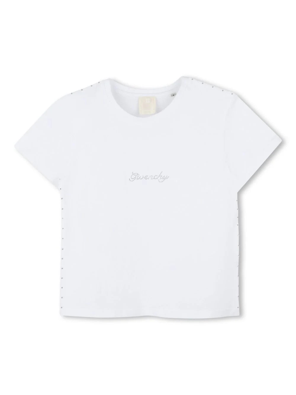 Mini Logo Embellished Short Sleeve Tee
