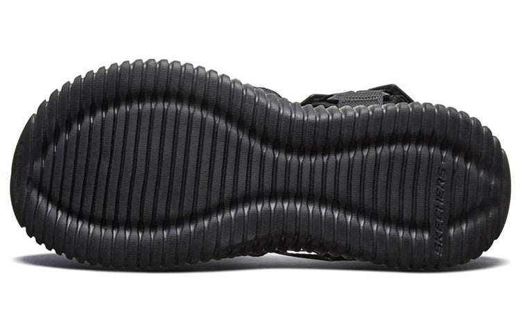 Elite Flex Velcro Sports Black Sandals