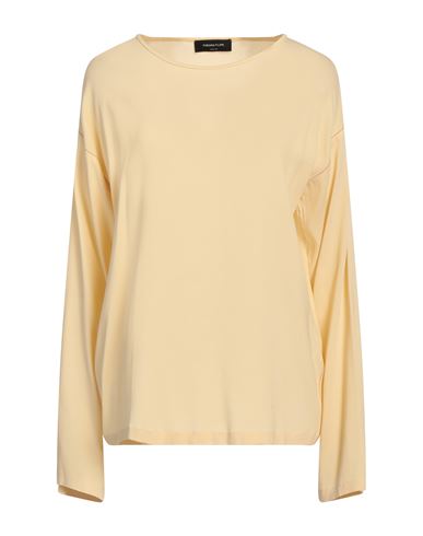 Fabiana Filippi Woman Top Yellow Size 12 Viscose, Elastane