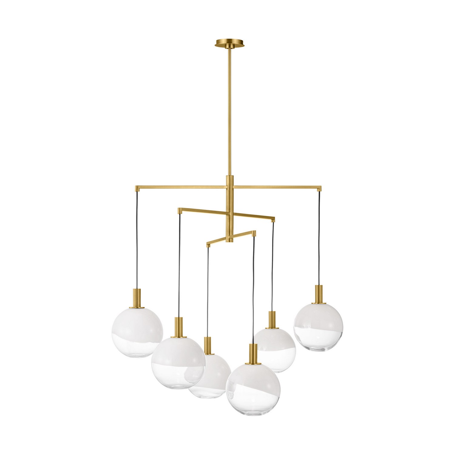 Burnished Brass Chandelier from the Torian Collection