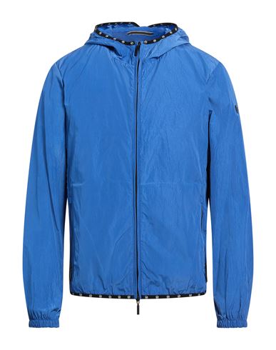 Man Jacket Blue Size 40 Polyester