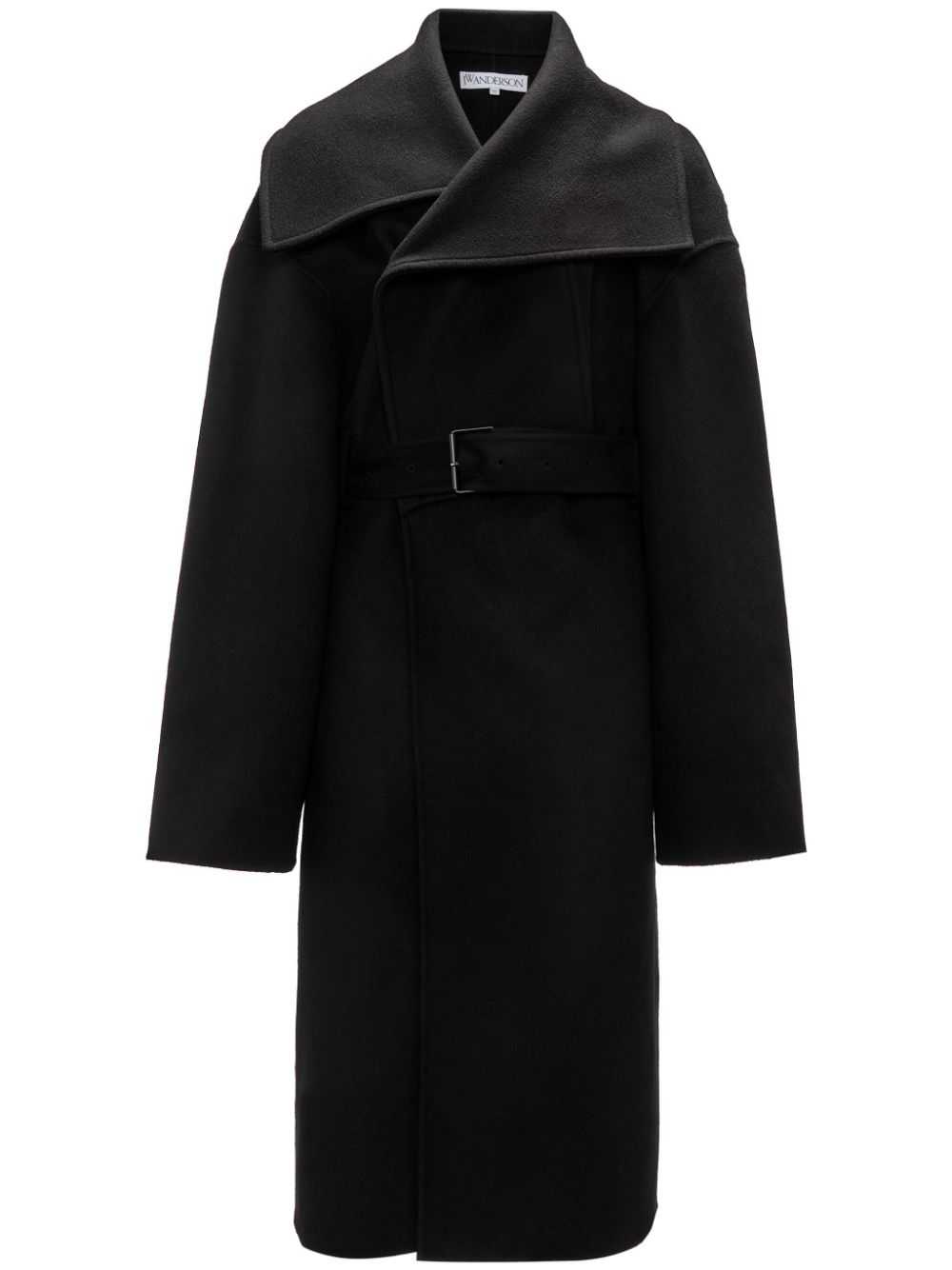 Belted wool coat - Blue