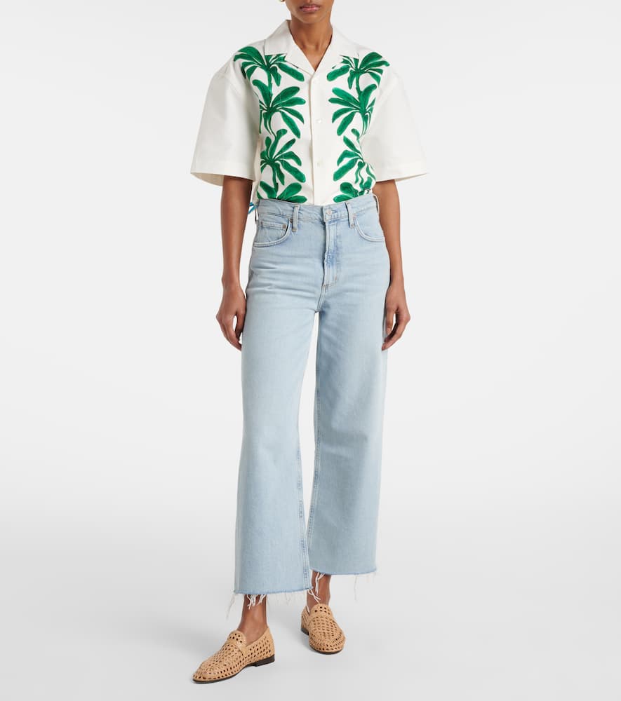 Ren high-rise wide-leg jeans